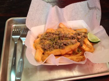 Don't think. Just order. Green chili cheese fries. 