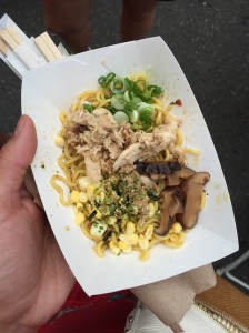 Cold ramen salad. My heart was cold eating it. 